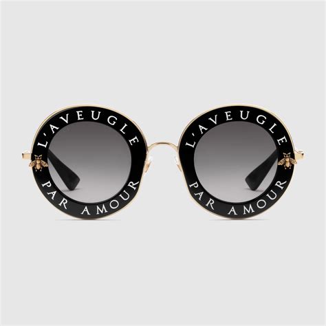 gucci 50mm round sunglasses|gucci round sunglasses with letters.